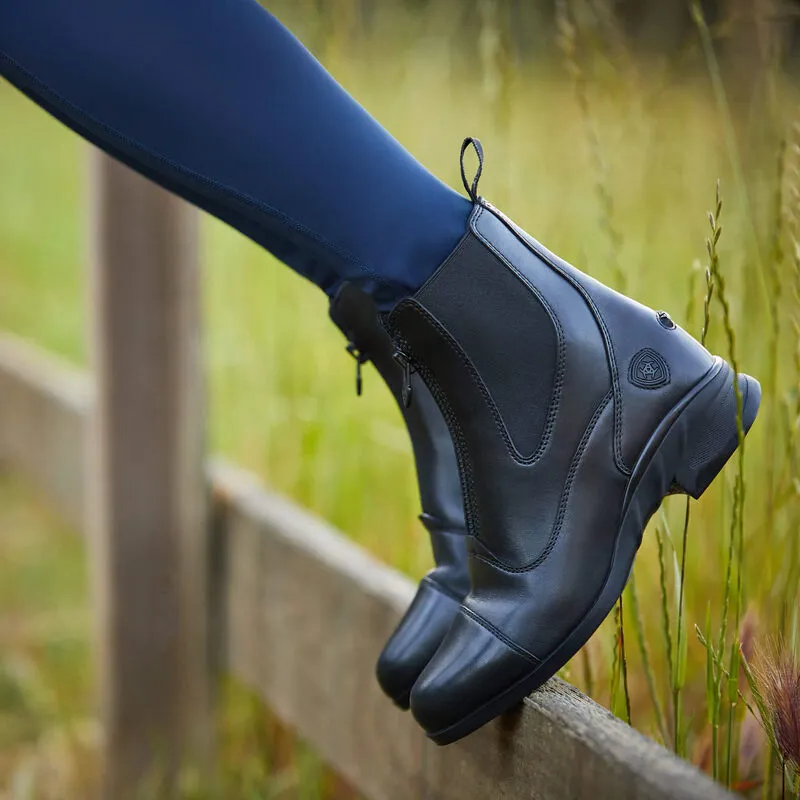 Ariat Womens Heritage Zip Paddock Boot 2025 - Black-7