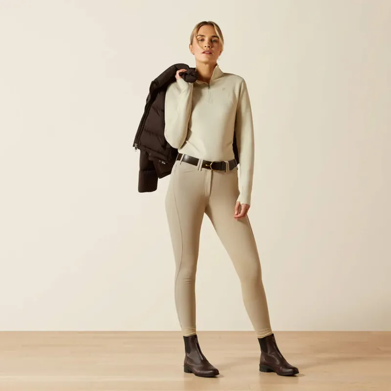 Ariat Womens Lucent 1/4 Zip Baselayer - Pelican-2