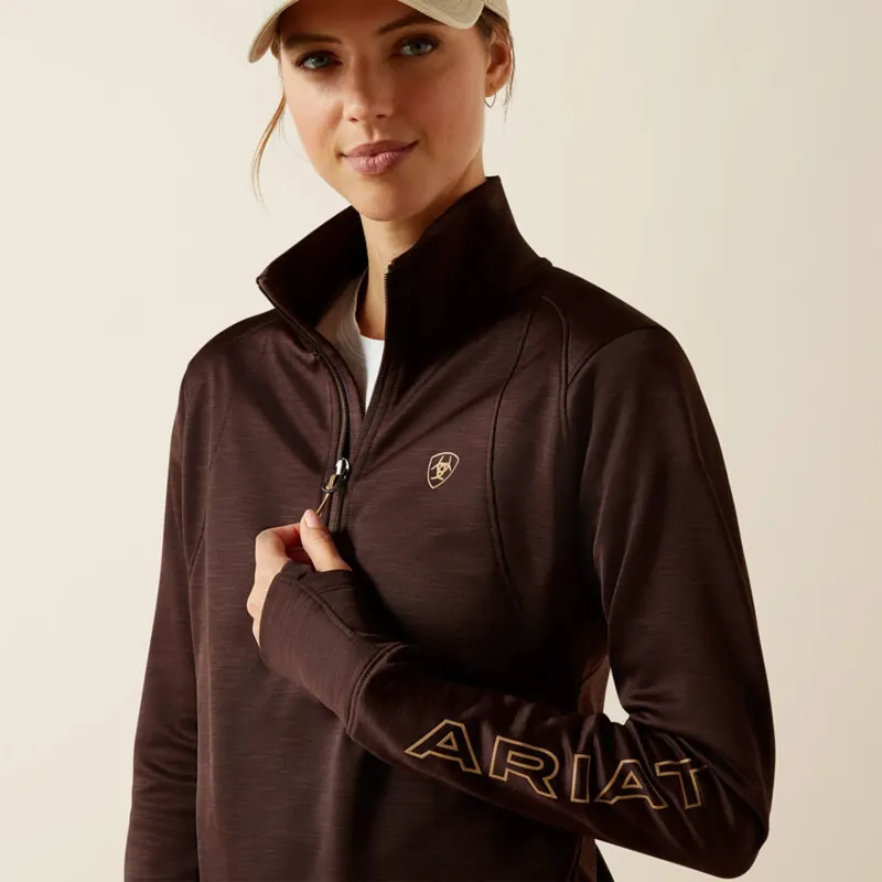 Ariat Womens Team EQ 1/2 Zip Pullover - Java