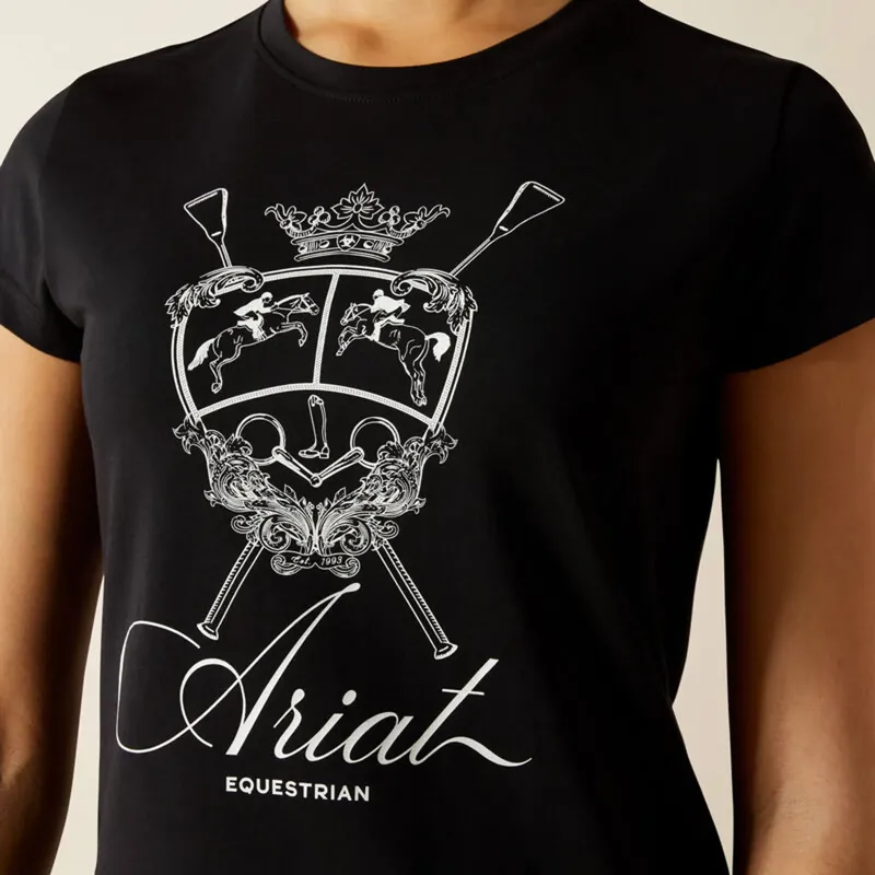 Ariat Youth Ritzy Logo Short Sleeve T-Shirt - Black-3