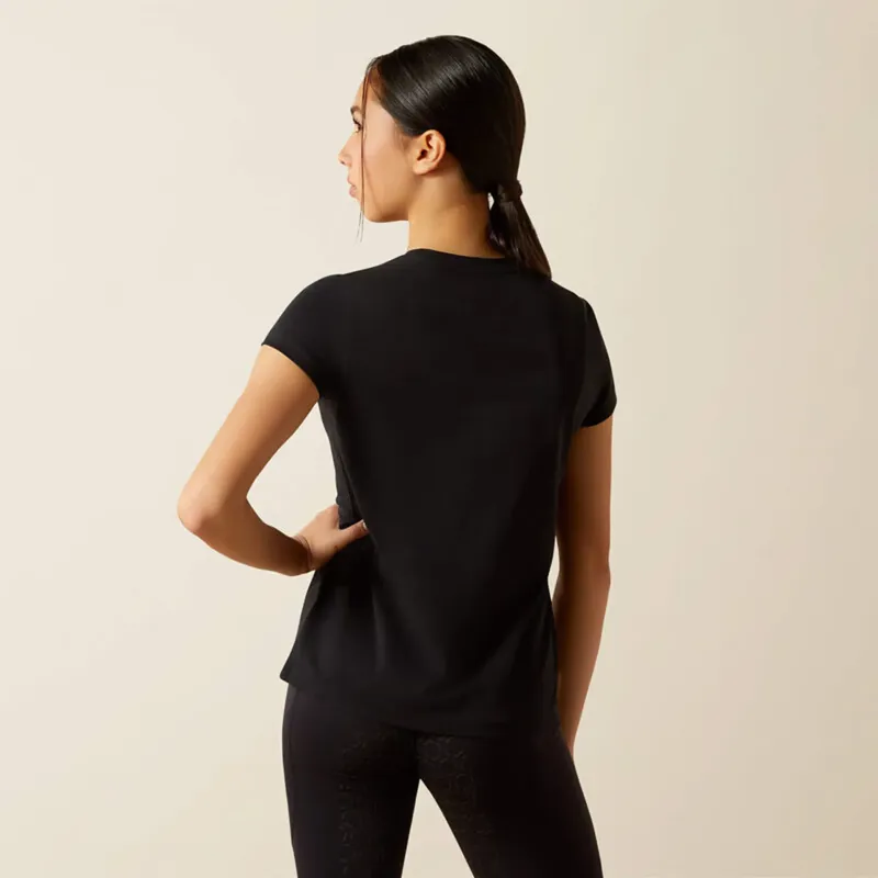 Ariat Youth Ritzy Logo Short Sleeve T-Shirt - Black-1