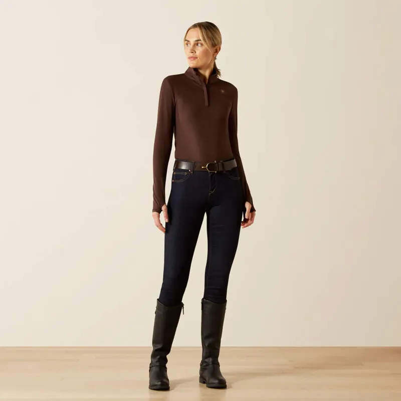 Ariat Womens Lowell 3.0 1/4 Zip Baselayer - Java-3