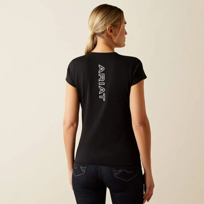 Ariat Womens BV Logo Short Sleeve T-Shirt - Black
