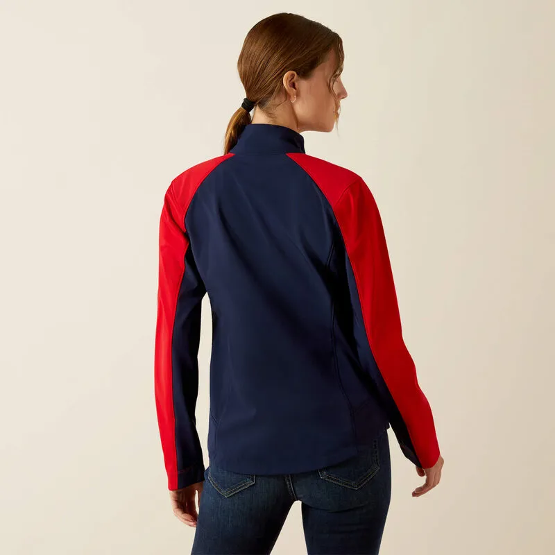 Ariat Womens Team EQ Jacket - Navy/Red-1