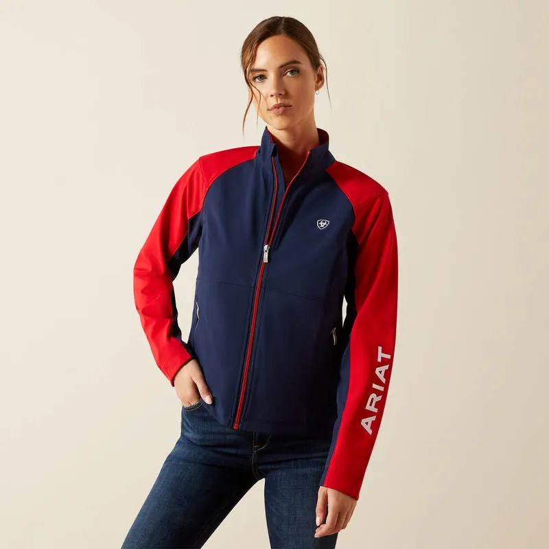 Ariat Womens Team EQ Jacket - Navy/Red