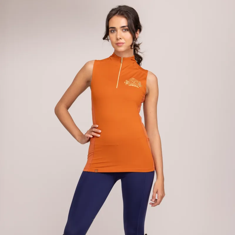 Aubrion Team Sleeveless Base Layer RUST