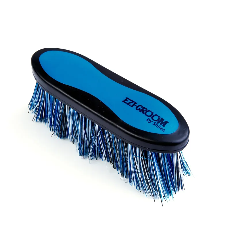 EZI-GROOM Grip Long Bristle Dandy Brush BRIGHT BLUE Large