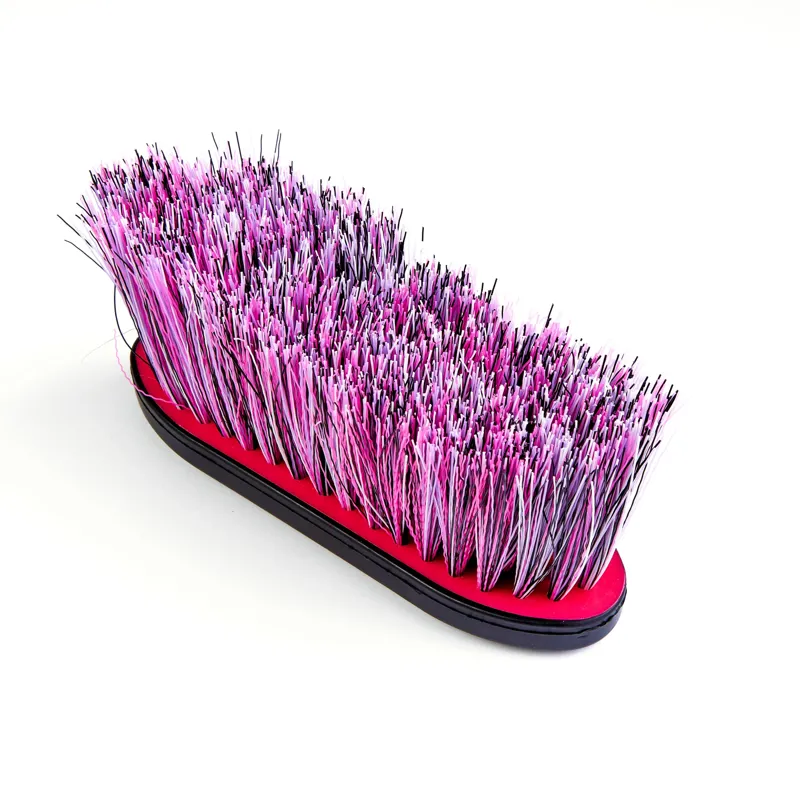 EZI-GROOM Grip Long Bristle Dandy Brush BRIGHT PINK Large-1
