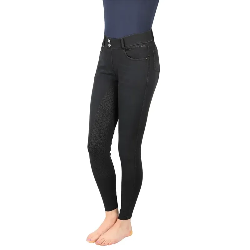 Hy Equestrian Elevate Denim Breeches in Black