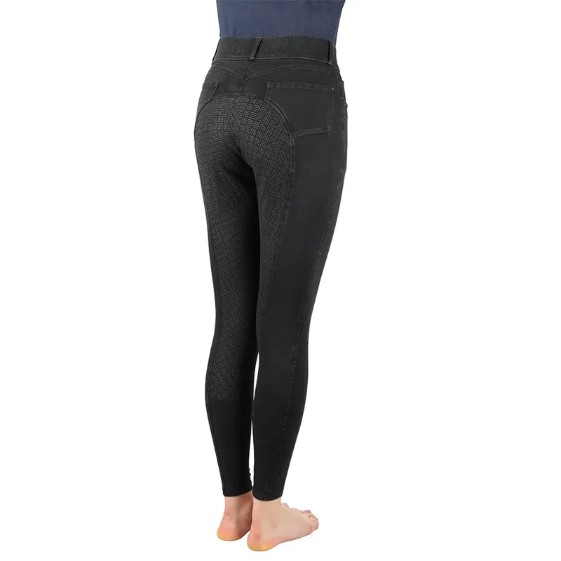 Hy Equestrian Elevate Denim Breeches in Black-1