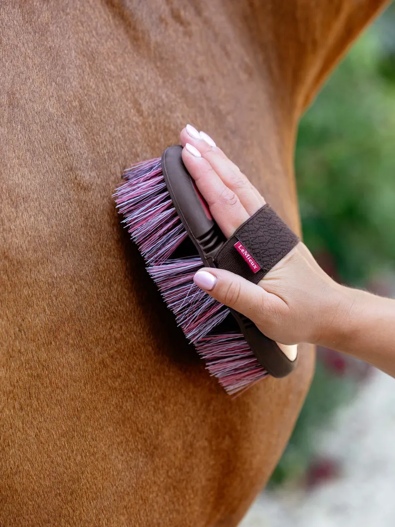 LeMieux Flexi Flicky Brush - Cranberry