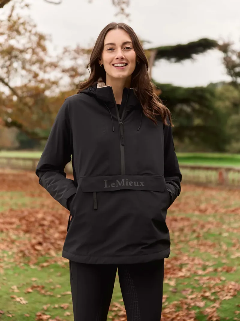 LeMieux Phoebe 1/2 Zip Waterproof Anorak - Black