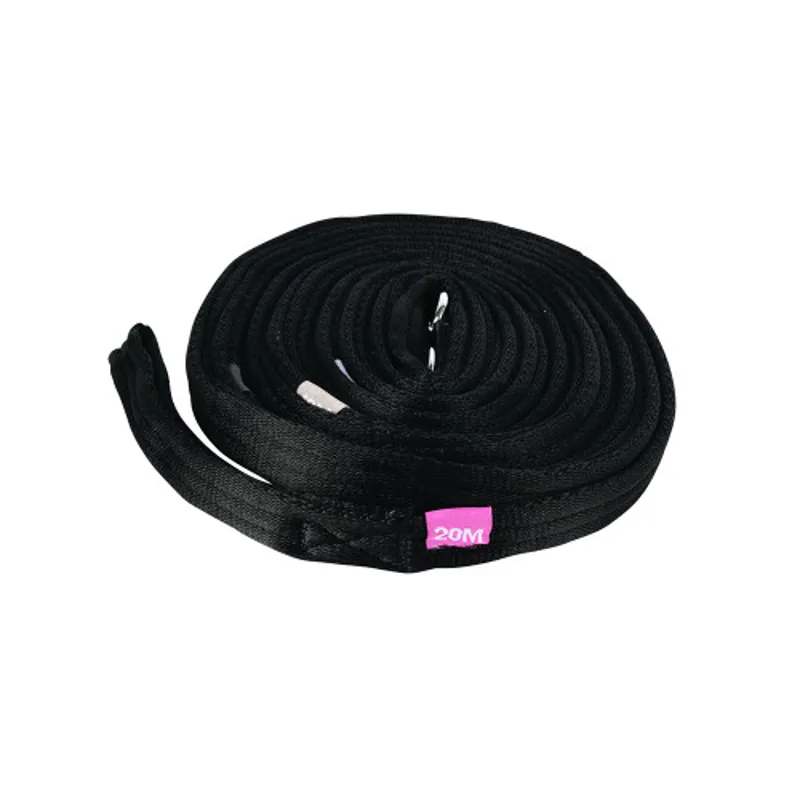 Hy Equestrian Lunge Line With Circle Size Markers - Black one size