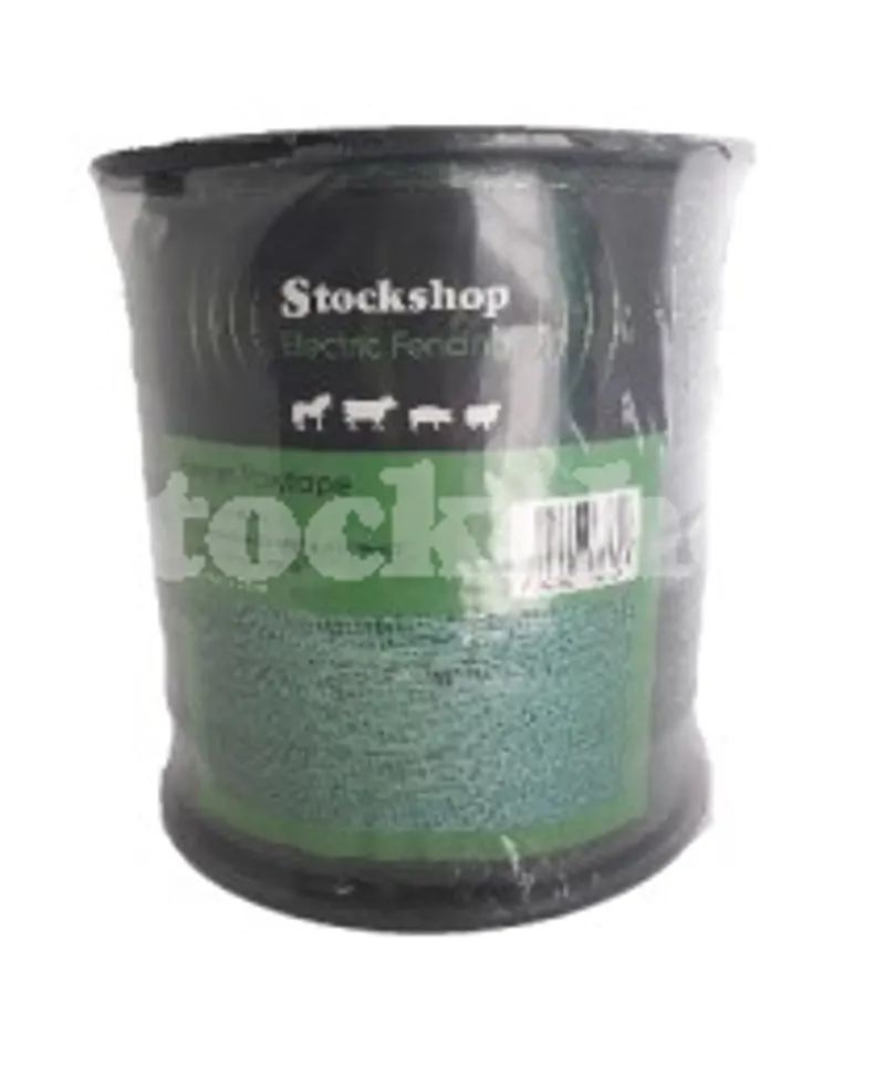 Stockshop 40mm Green Polytape - 200m