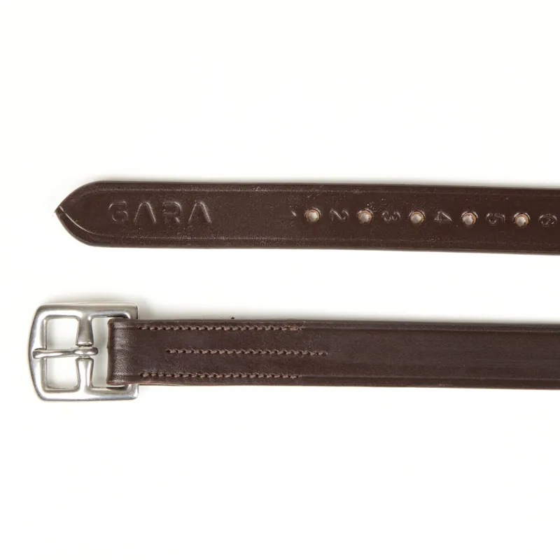 Shires Velociti GARA Stirrup Leathers - Havana-2