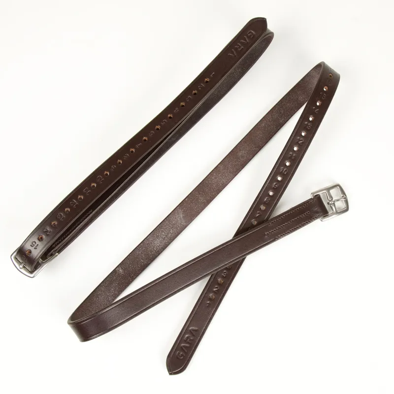 Shires Velociti GARA Stirrup Leathers - Havana