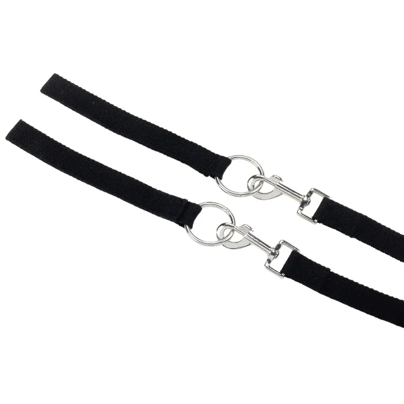 Hy Equestrian Draw Reins - Black