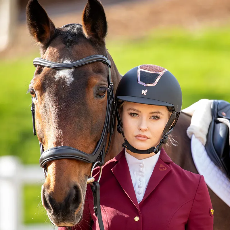 Karben Valentina Riding Hat Black / Rose Gold-9