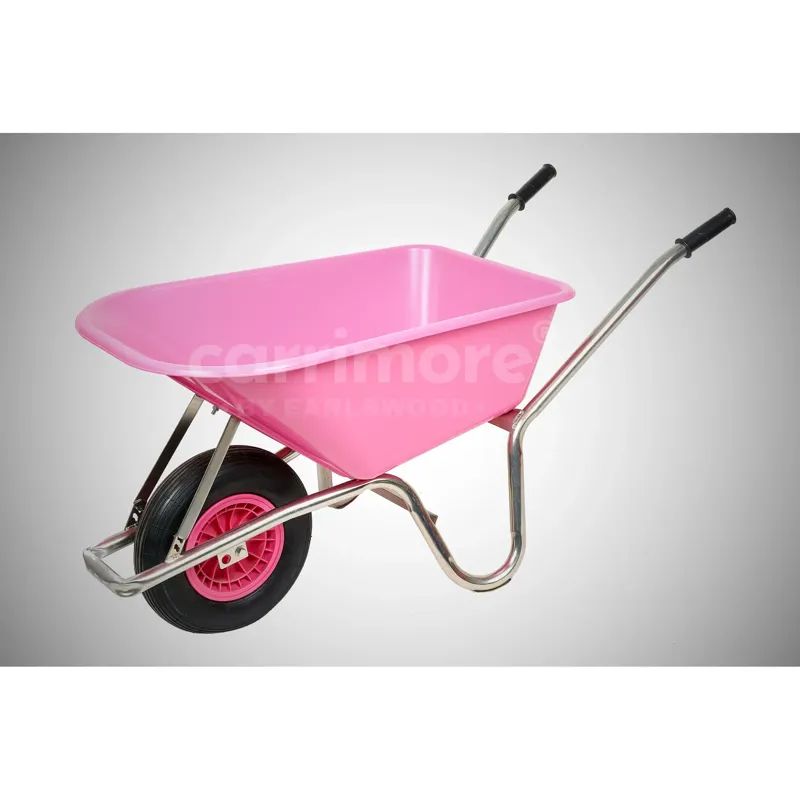Carrimore 120 Litre Stable Wheelbarrow in Pink
