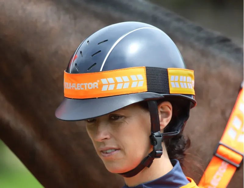 EQUI-FLECTOR Hat Band Orange one size