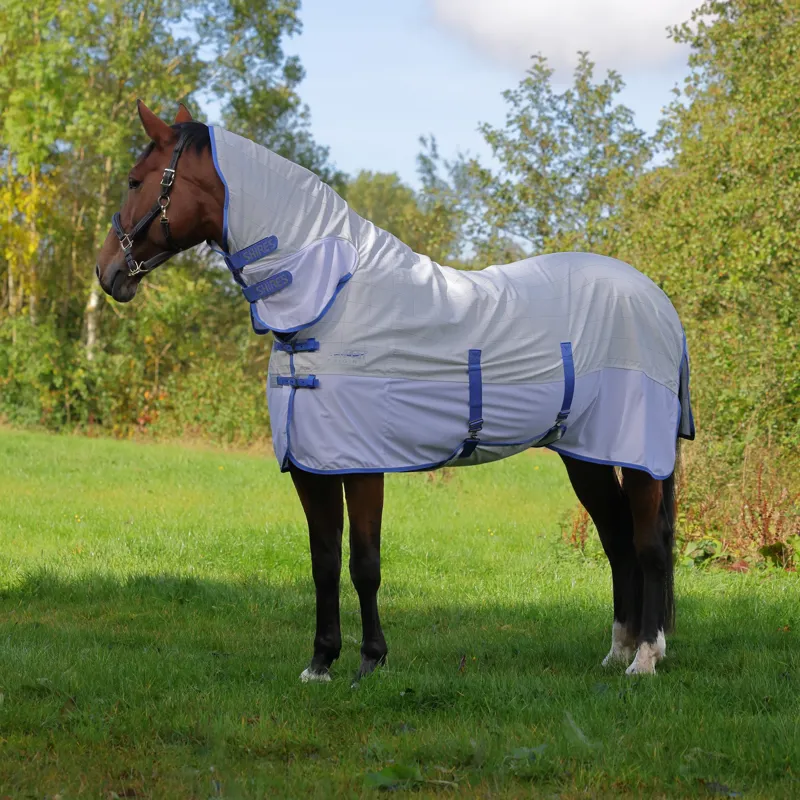 Shires Tempest Original Summer Shield Fly Rug With Mesh in Grey-1