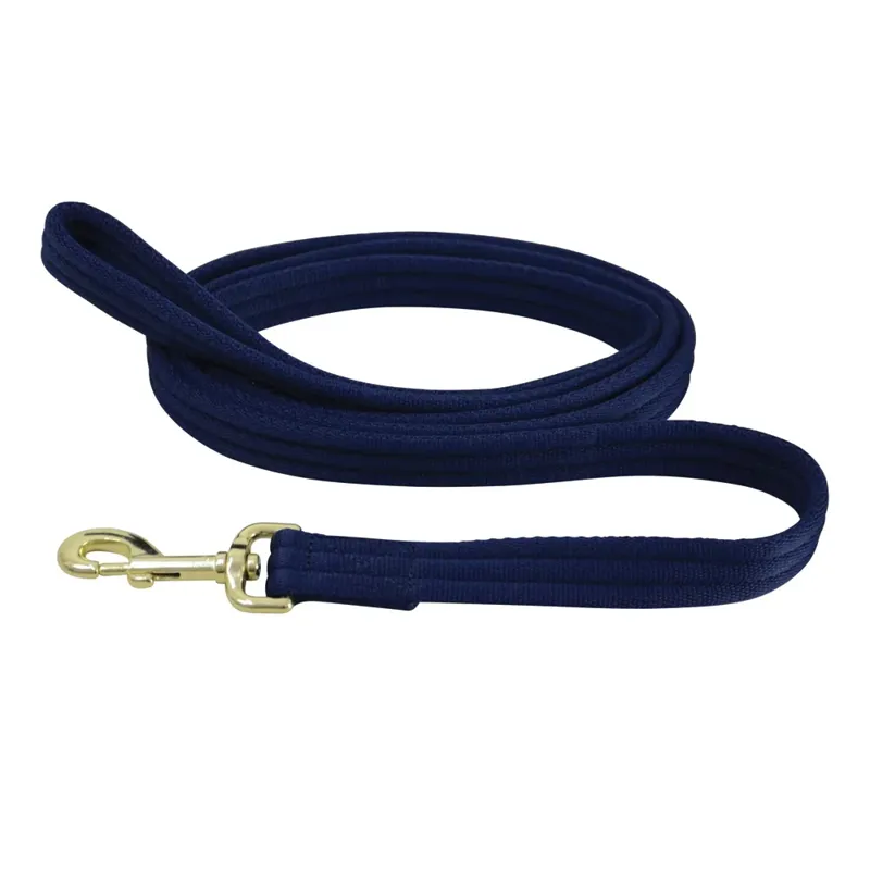Hy Equestrian Soft Webbing Lead Rein Without Chain - Navy