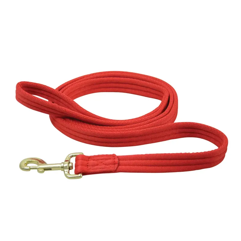 Hy Equestrian Soft Webbing Lead Rein Without Chain - Red