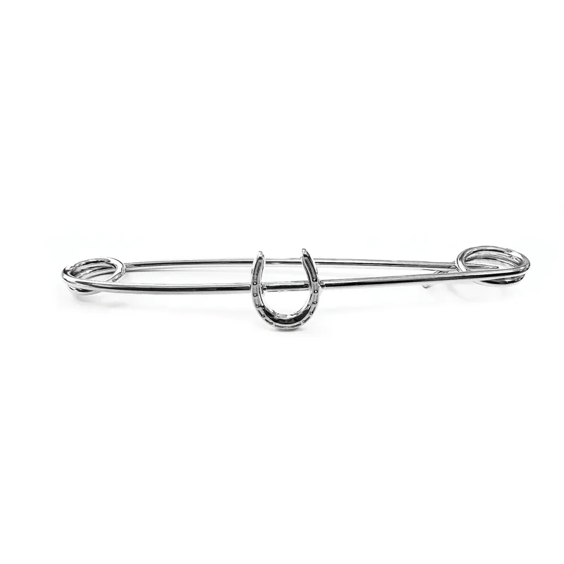 Equetech Stock Pin - Horseshoe - Silver