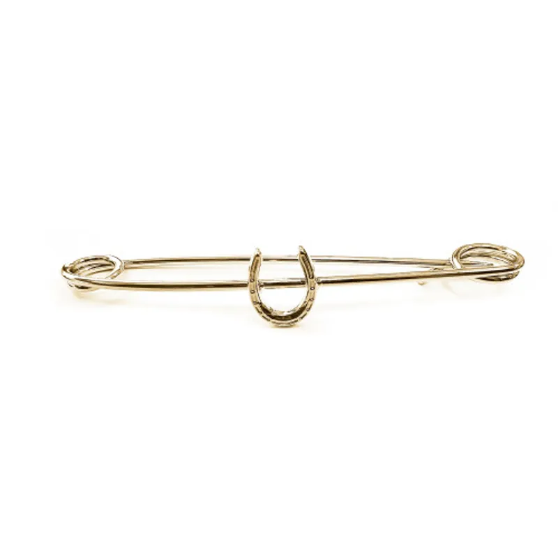 Equetech Stock Pin - Horseshoe - Gold