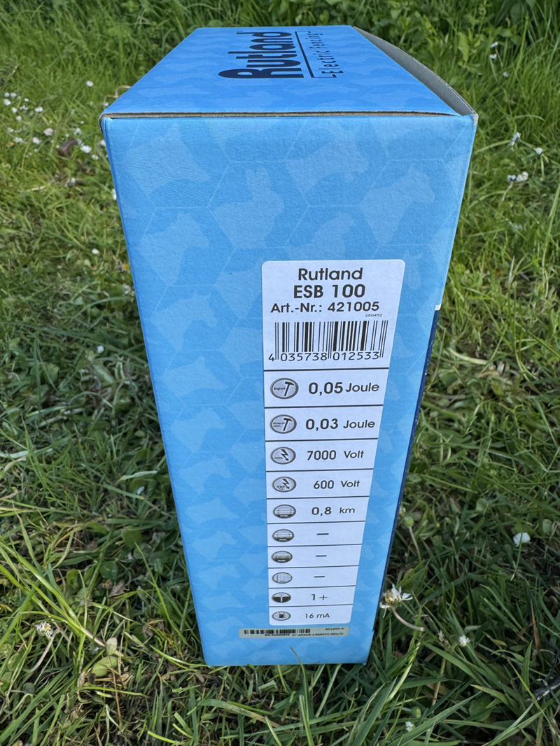 Rutland ESB 100 Electric Fence Battery Energiser 0.1J-2