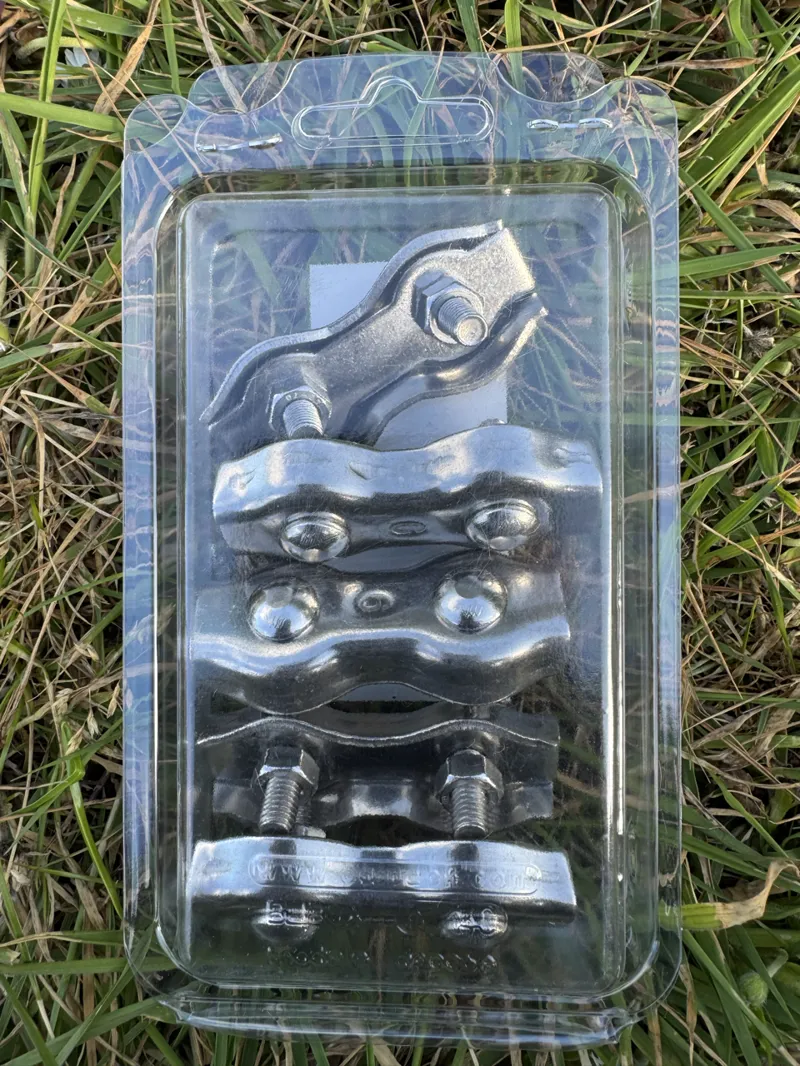 Rutland Electric Fence Poly Rope Clamps x5 for rope up to Ø 8 mm-1