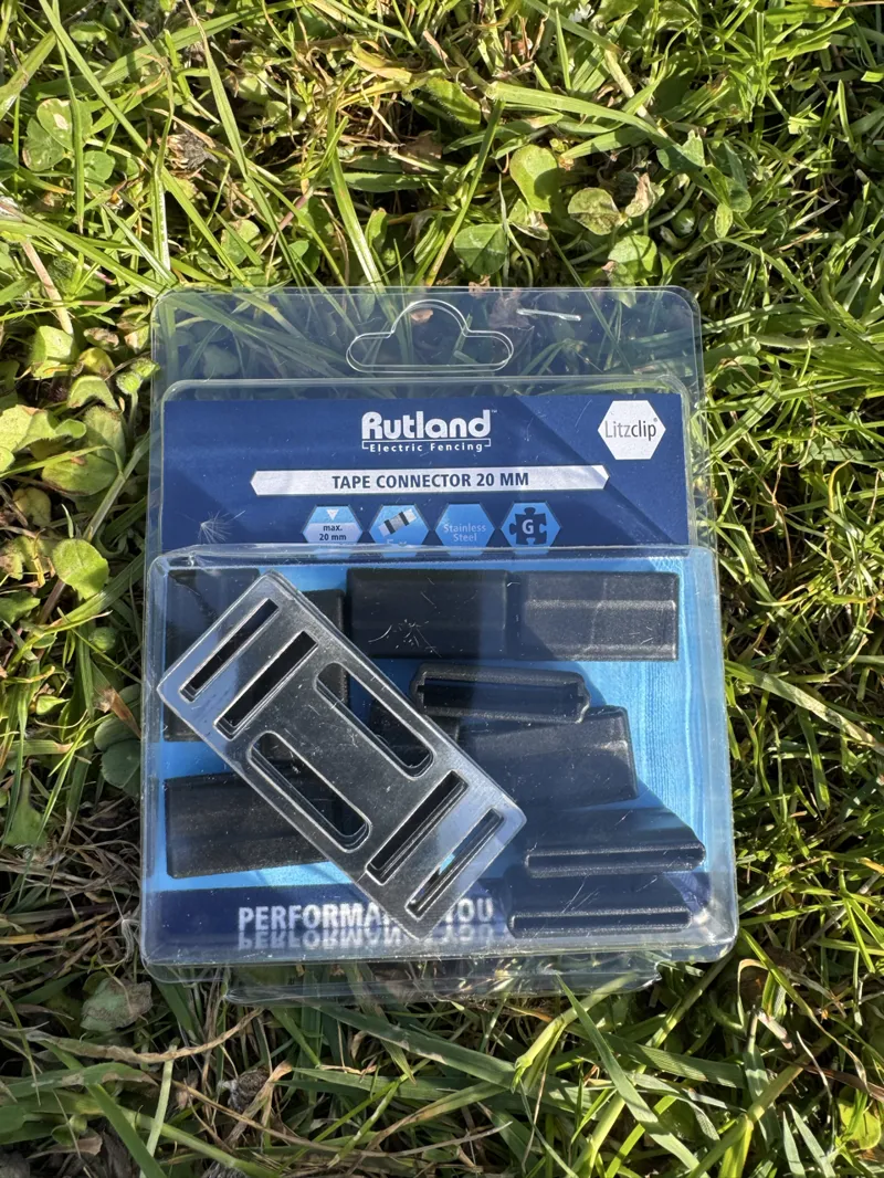 Rutland Electric Fence Tape Connectors 20mm Litzclip 5-1