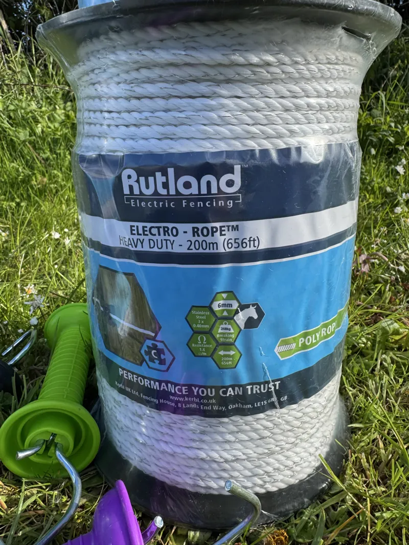 Rutland Electric Fence Heavy duty Rope 200m