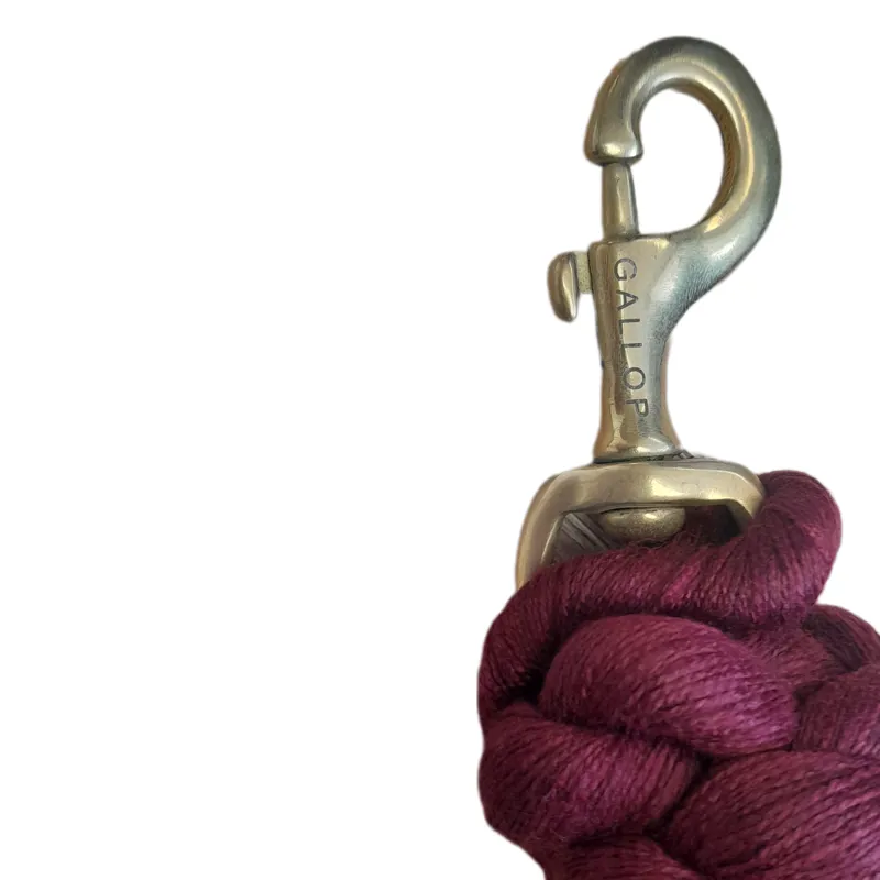 Gallop Premium Polycotton Leadrope - Burgundy-1