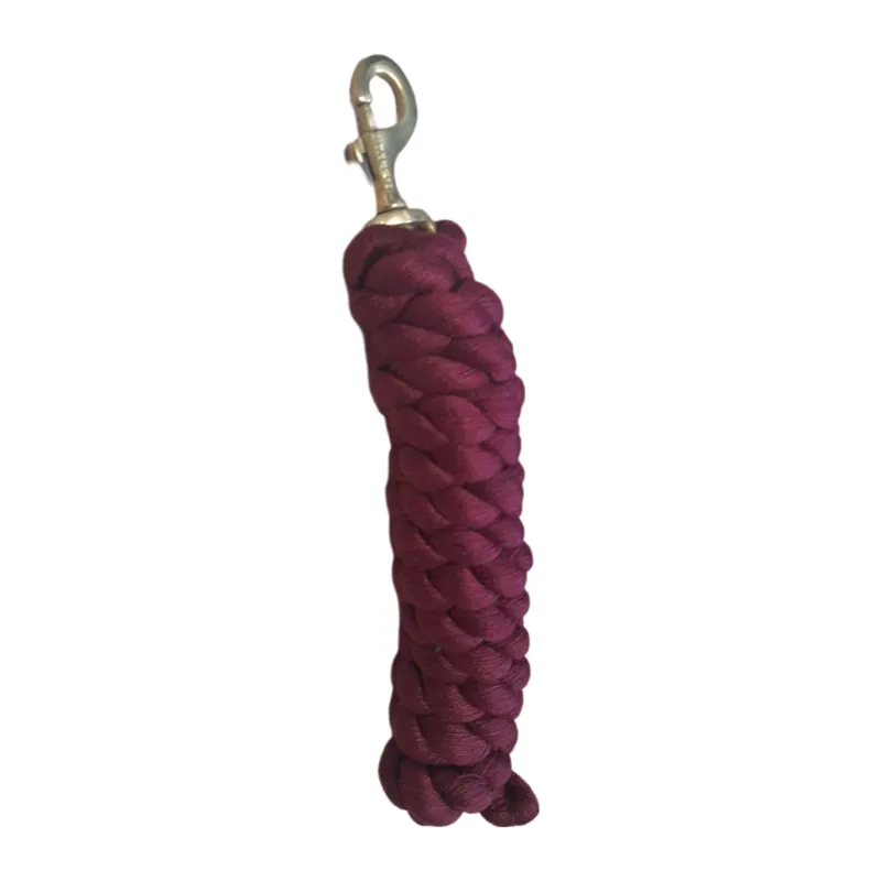 Gallop Premium Polycotton Leadrope - Burgundy