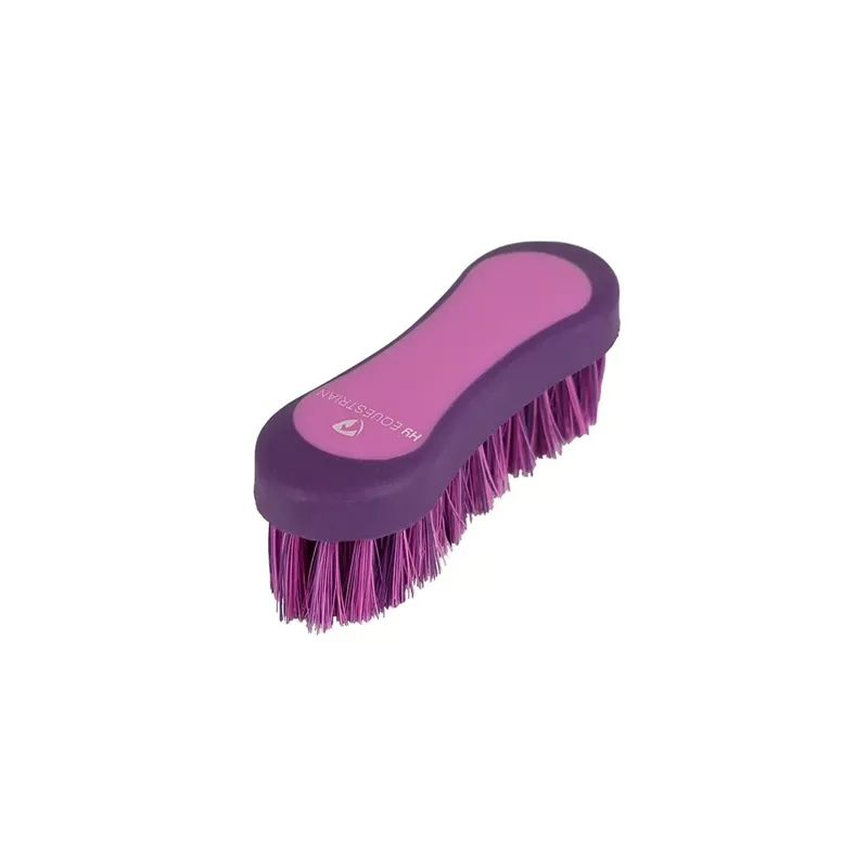Hy Equestrian Pro Groom Face Brush in Purple/Pink