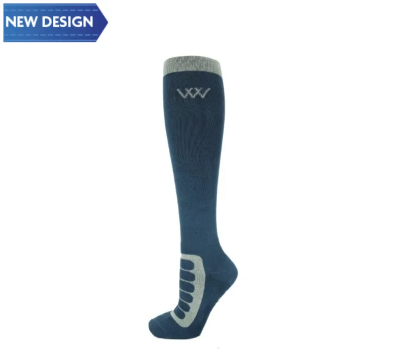 Woof Wear Long Bamboo Tech Riding Sock Petrol / Sage