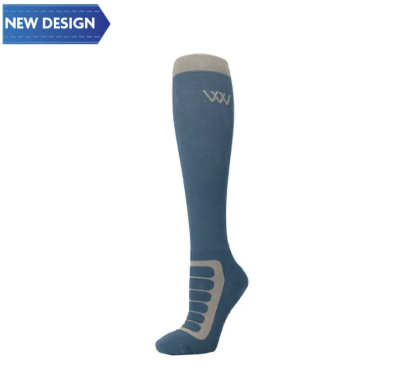 Woof Wear Long Bamboo Tech Riding Sock Steel / Stone