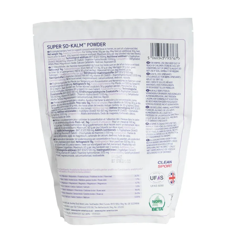 Equine America Super So Kalm Powder 1KG-1