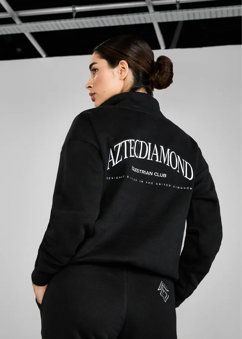 Aztec Diamond EQ Club Half Zip Sweater - Black-3