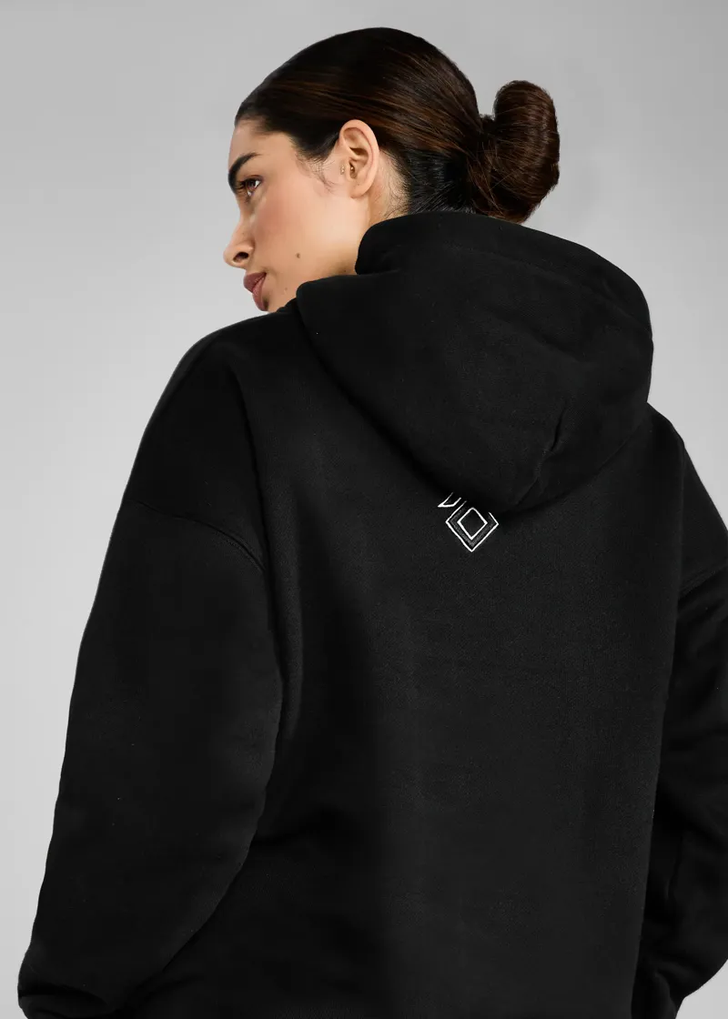 Aztec Diamond EQ Club Pull On Hoodie - Black-2