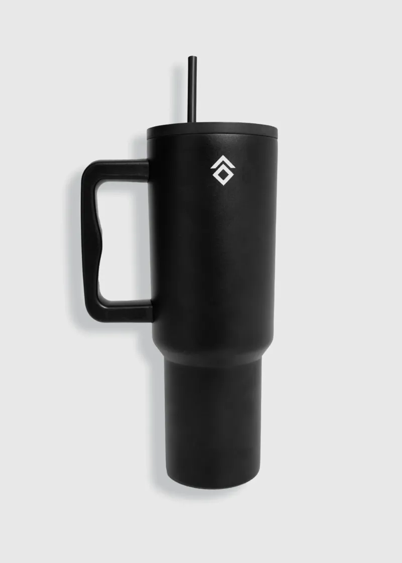 Aztec Diamond Thermal Tumbler - Black-1