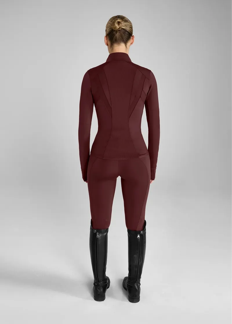 Aztec Diamond Core Fitted Jacket - Cherry-5