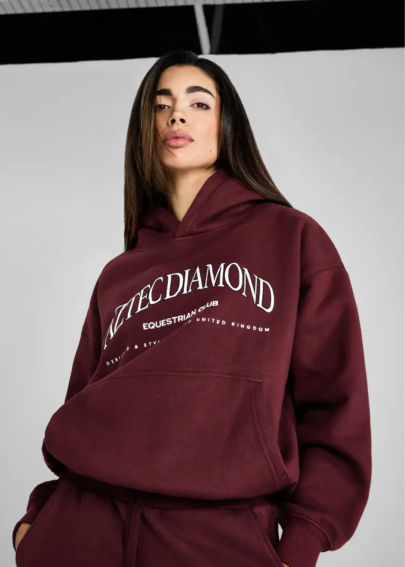 Aztec Diamond EQ Club Pull On Hoodie - Cherry-1