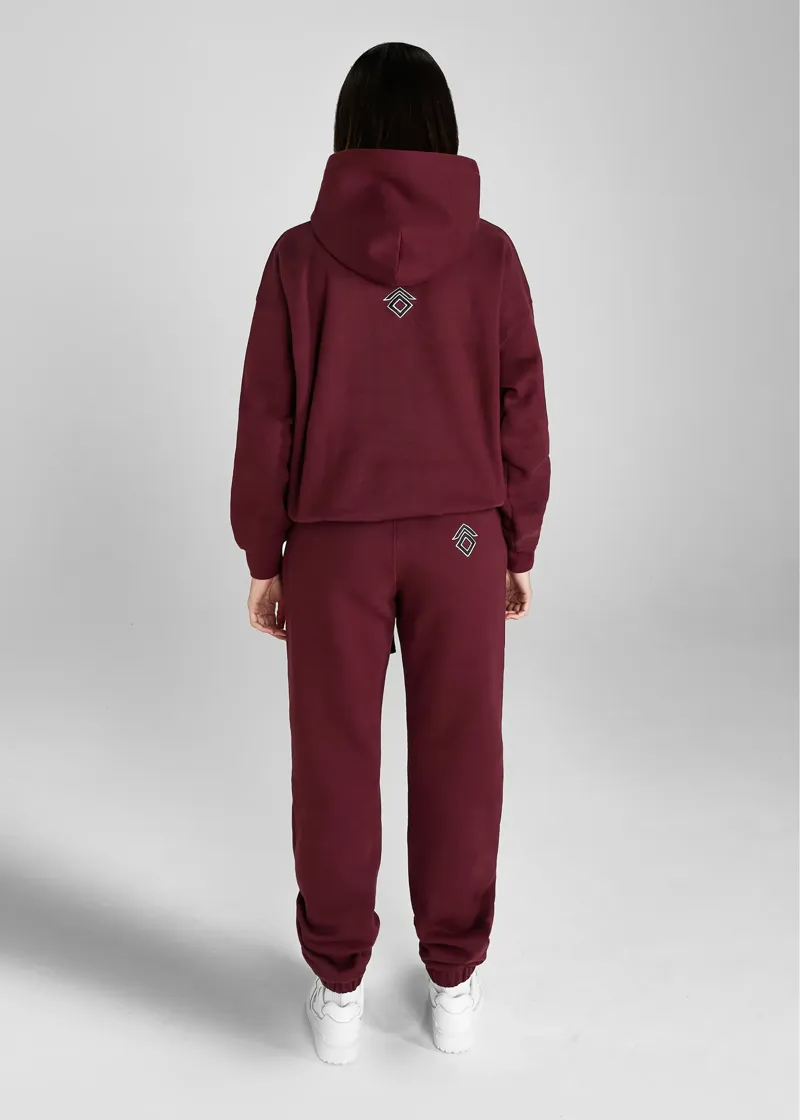 Aztec Diamond EQ Club Pull On Hoodie - Cherry-4
