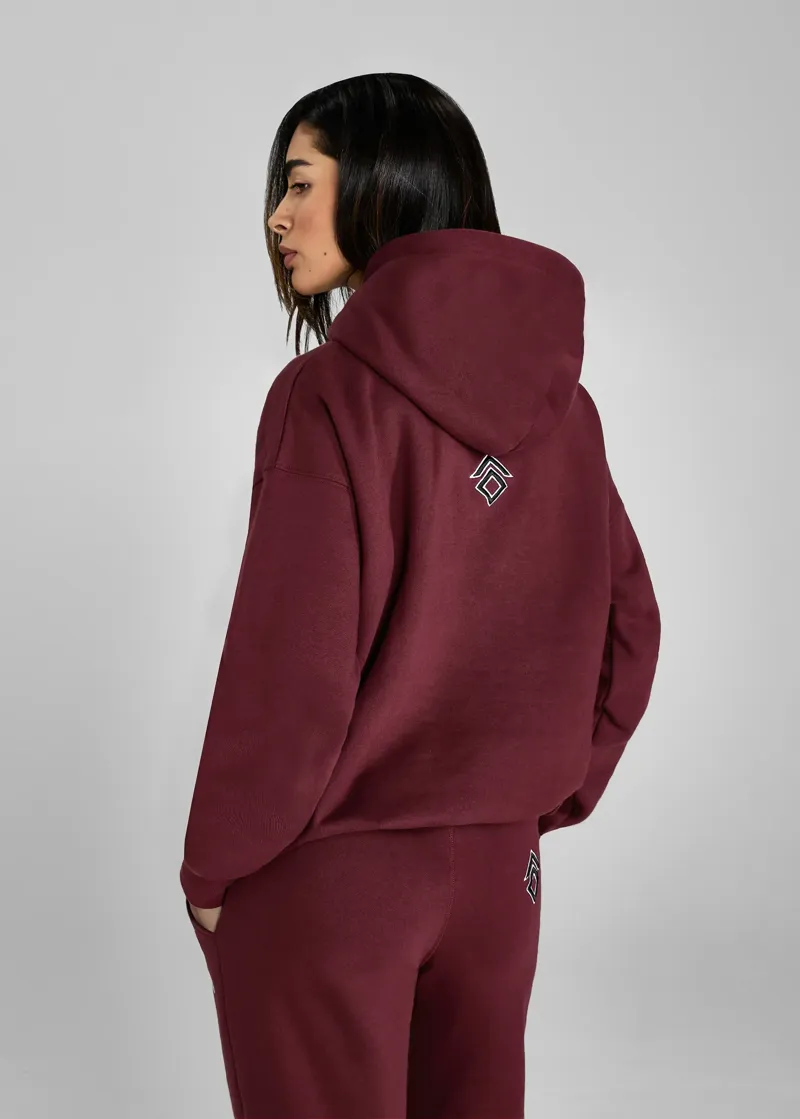 Aztec Diamond EQ Club Pull On Hoodie - Cherry-2