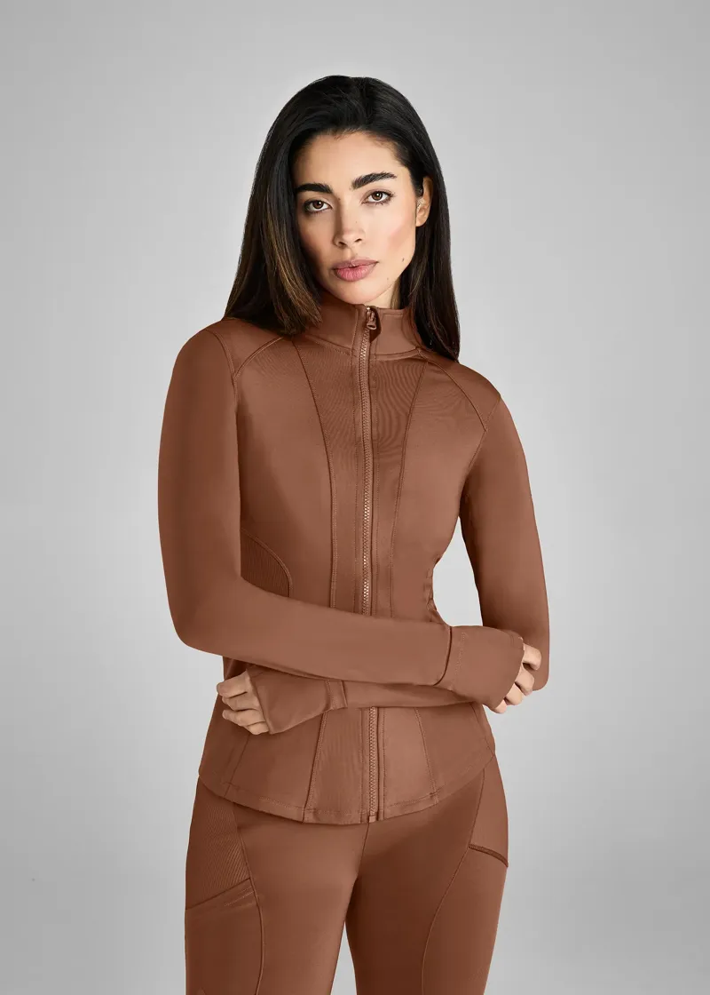 Aztec Diamond Core Fitted Jacket - Chestnut-1