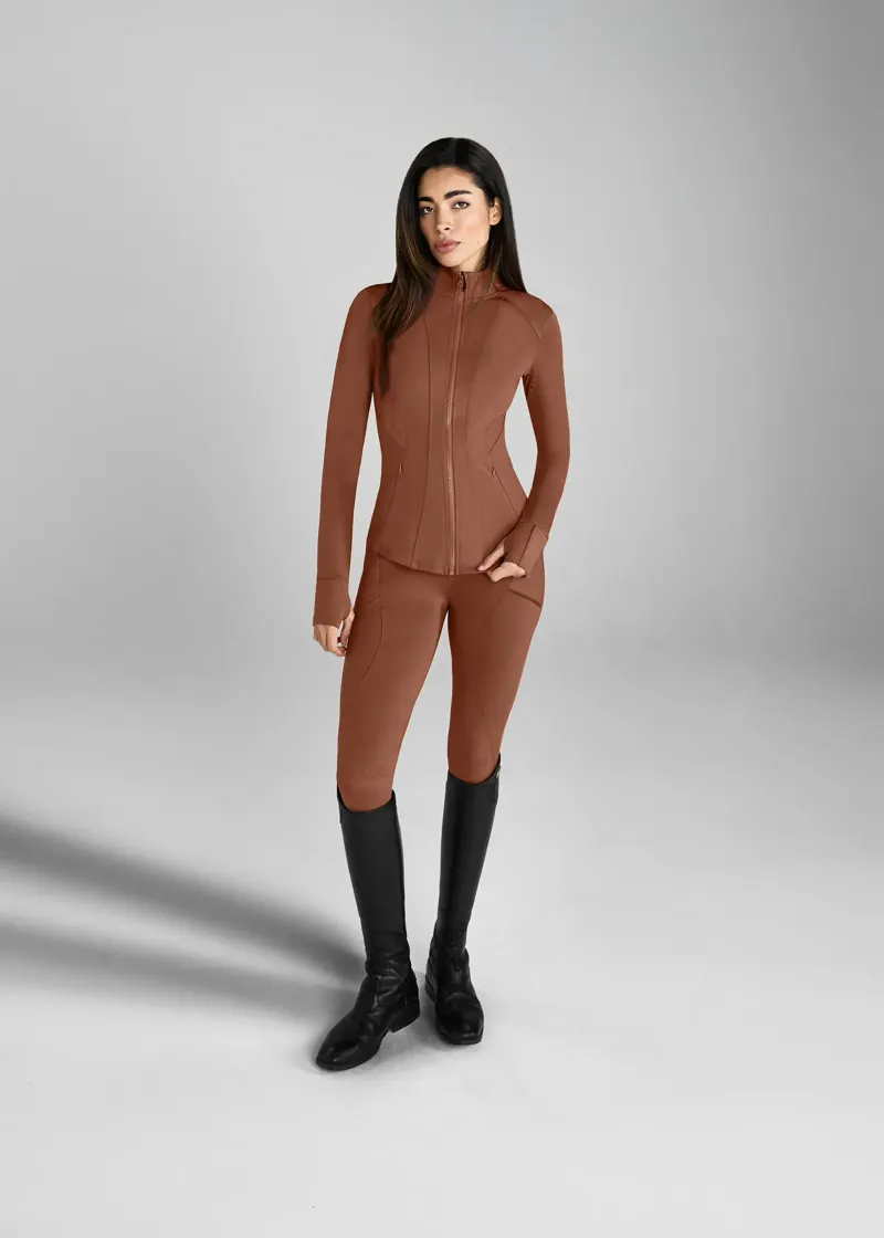 Aztec Diamond Core Fitted Jacket - Chestnut-3