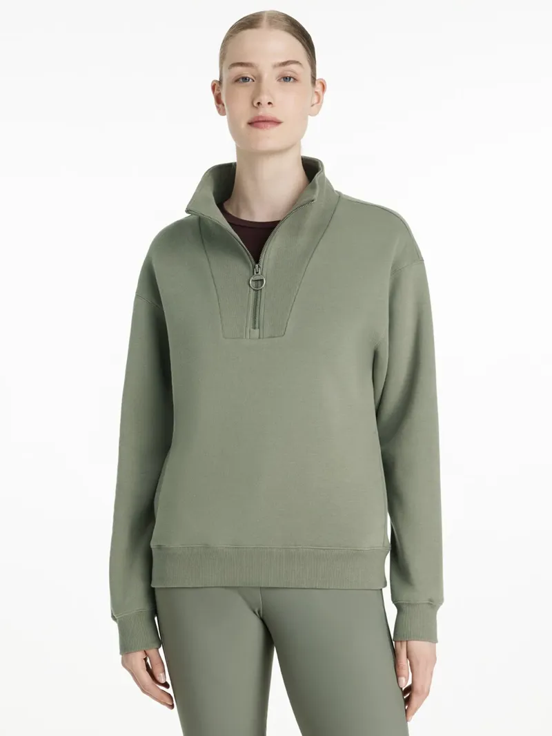 Lemieux Keira 1/4 Zip Sweat - Rosemary