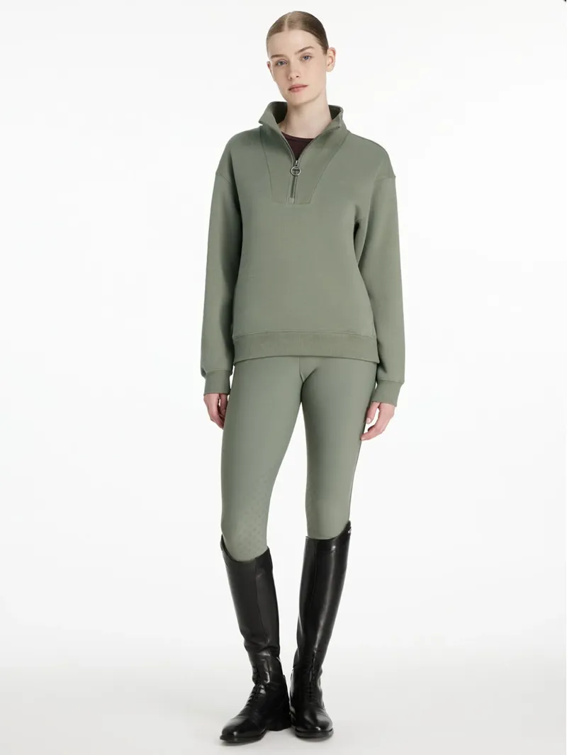 Lemieux Keira 1/4 Zip Sweat - Rosemary-4